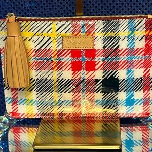 Dooney & Bourke Multicolor Plaid Chatnum  Wristlet/Clutch